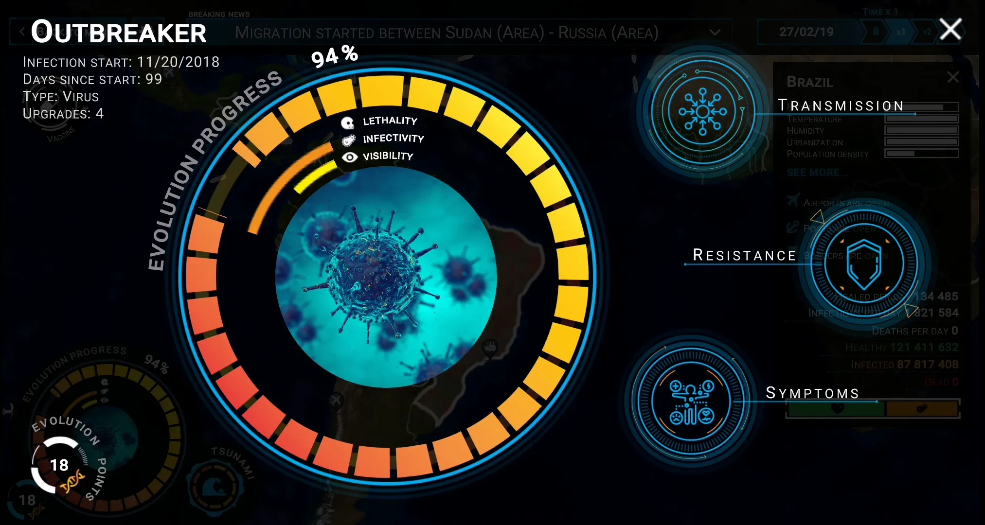 Outbreak – Infect The World [мод: всё открыто] Screenshot 4