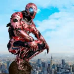 Скачать Super Crime Steel War Hero Iron Flying Mech Robot [мод: бесплатные покупки] на Андроид