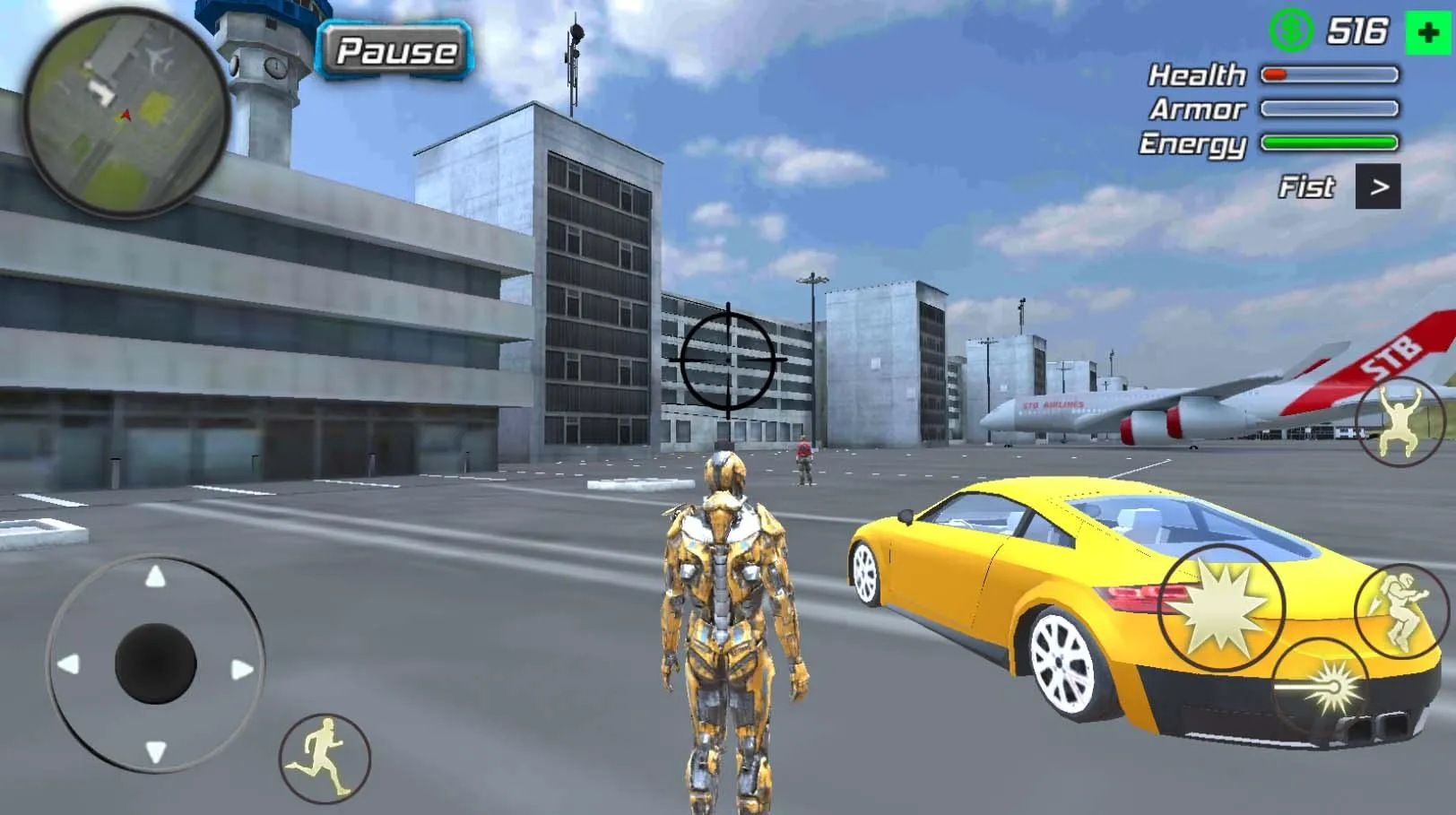 Super Crime Steel War Hero Iron Flying Mech Robot [мод: бесплатные покупки] Screenshot 4