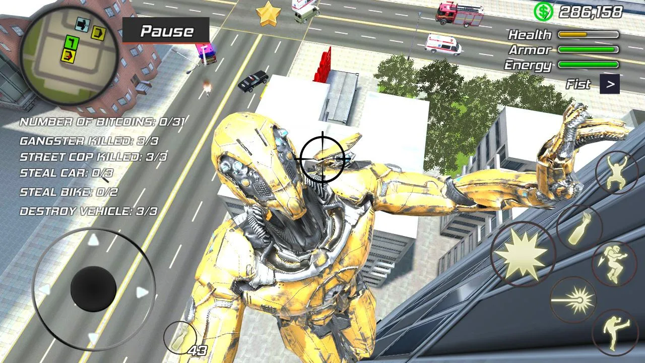 Super Crime Steel War Hero Iron Flying Mech Robot [мод: бесплатные покупки] Screenshot 5