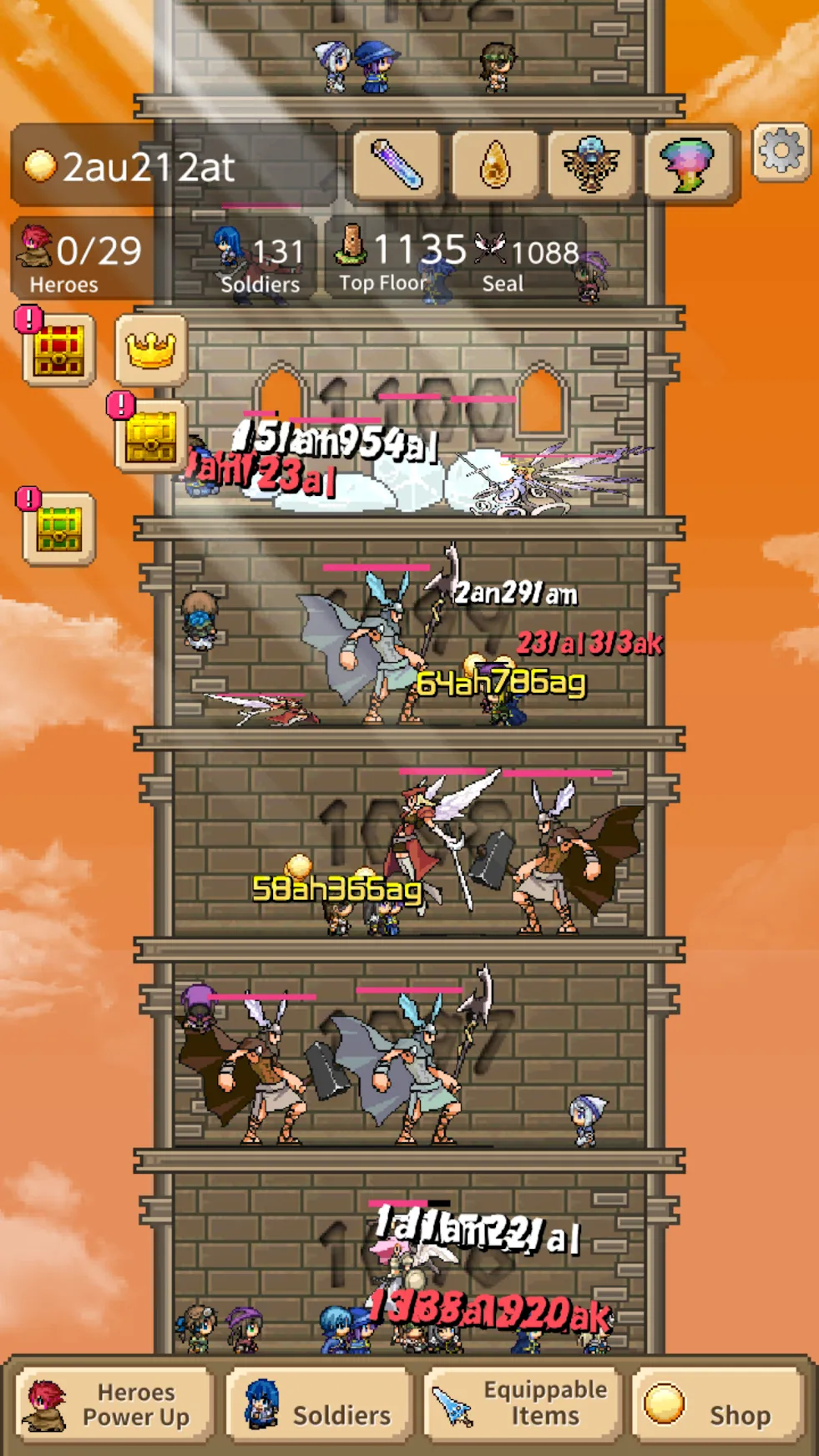 Tower of Hero [мод: много денег] Screenshot 3