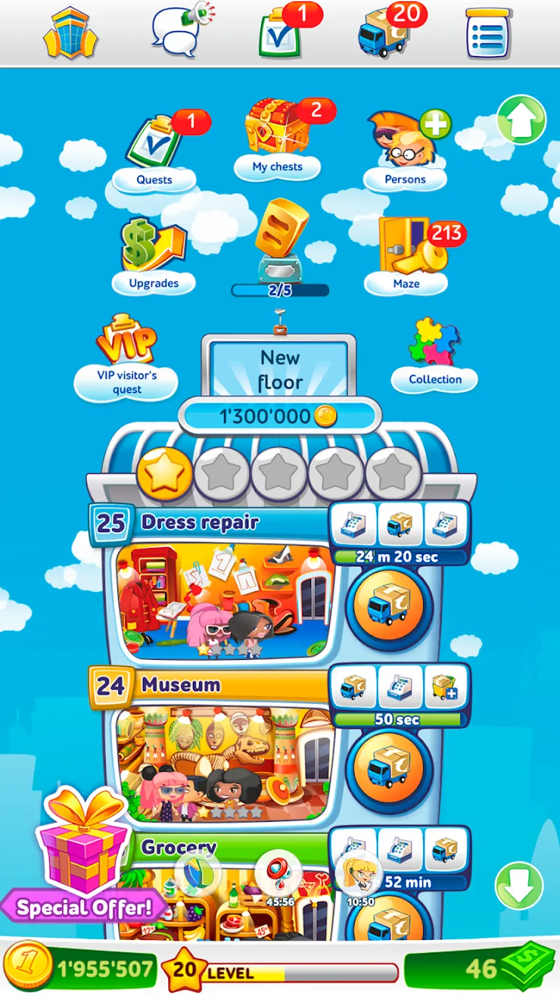 Небоскреб Мечты: дом и кофейня v3.58.1 APK Мод (Много денег) Screenshot 5