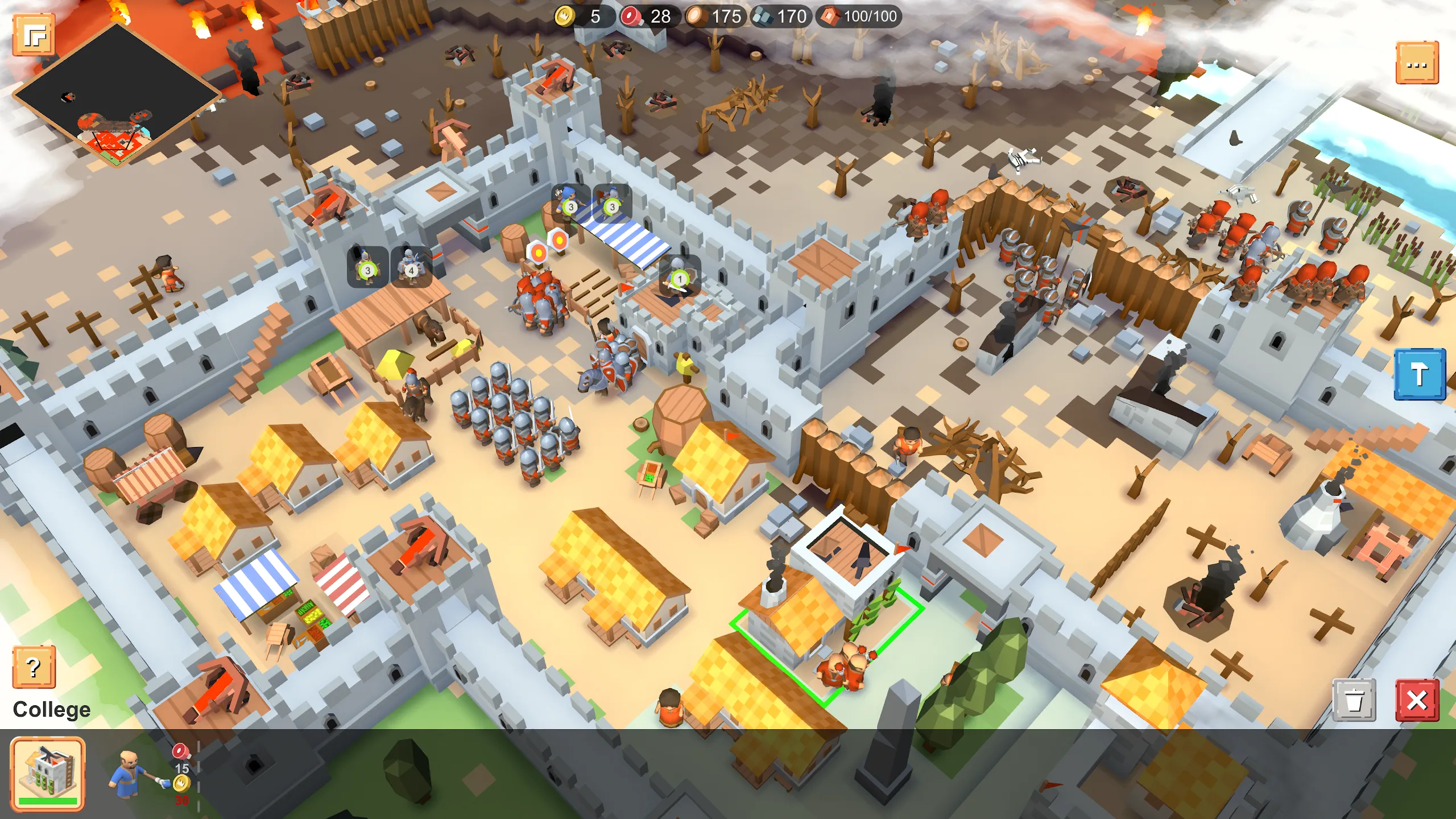 RTS Siege Up! v1.3.41 APK Мод (Много ресурсов) Screenshot 1