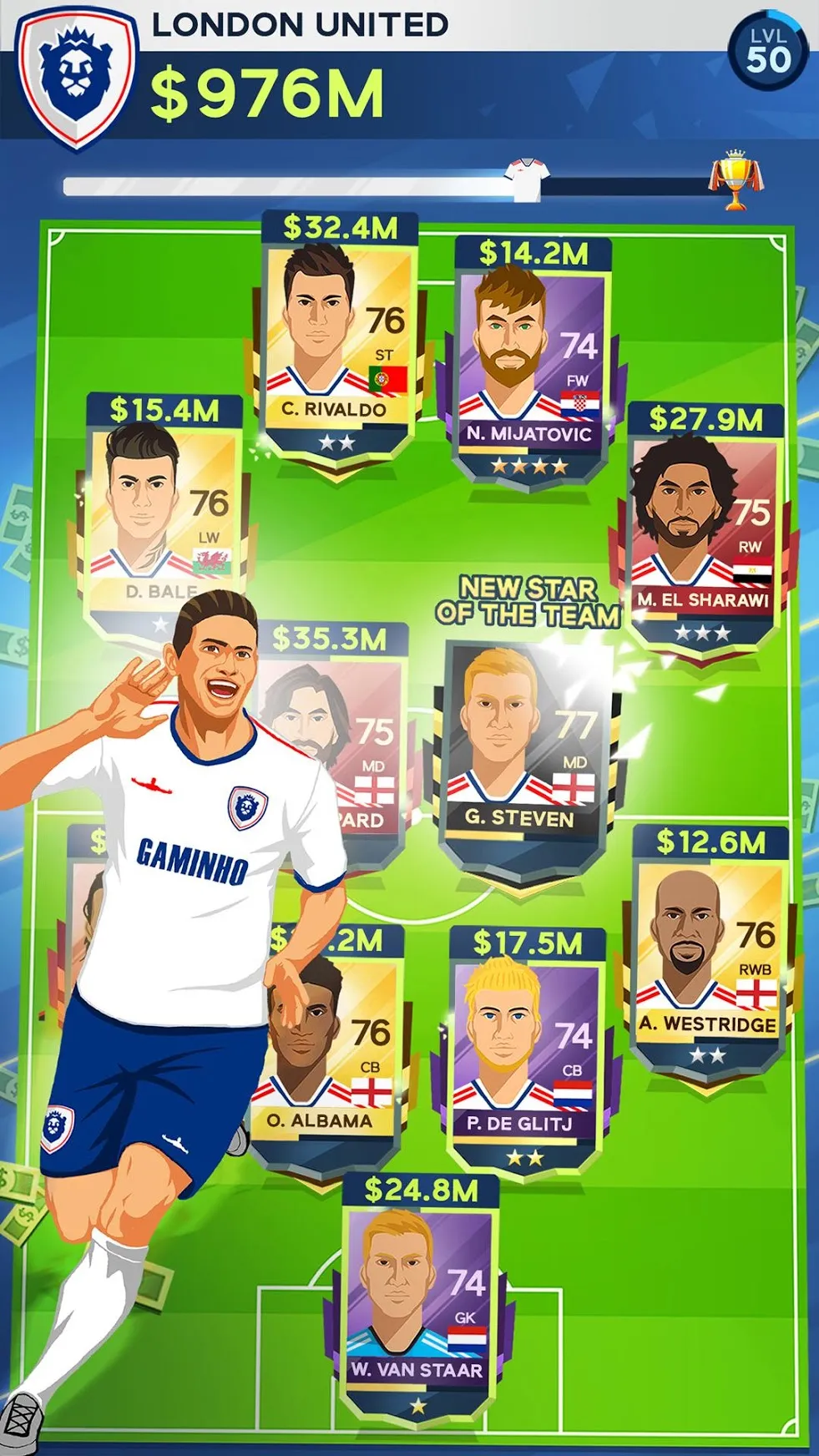 Idle Eleven - Football tycoon [мод: меню] Screenshot 5