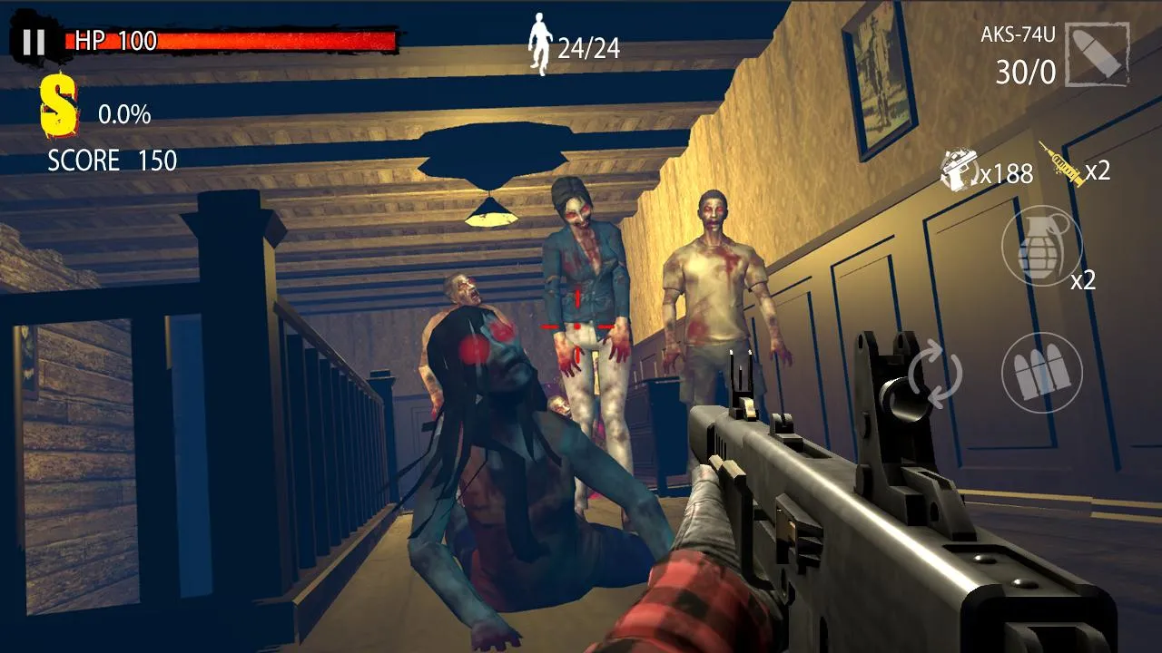 Zombie Hunter D-Day : 1Mil + [мод: режим бога] Screenshot 3