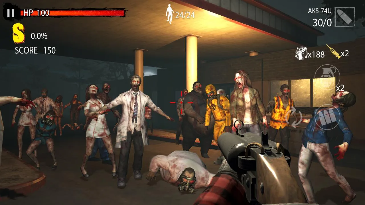 Zombie Hunter D-Day : 1Mil + [мод: режим бога] Screenshot 5