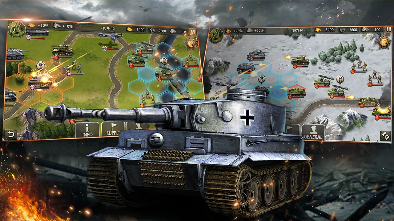 World War 2: Военная стратегия v3.1.3 APK Мод (Много денег) Screenshot 3