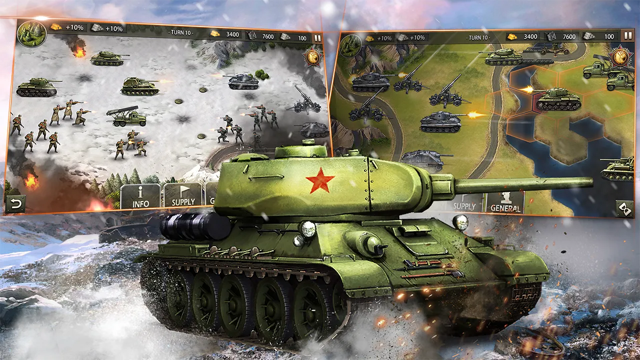 World War 2: Военная стратегия v3.1.3 APK Мод (Много денег) Screenshot 4