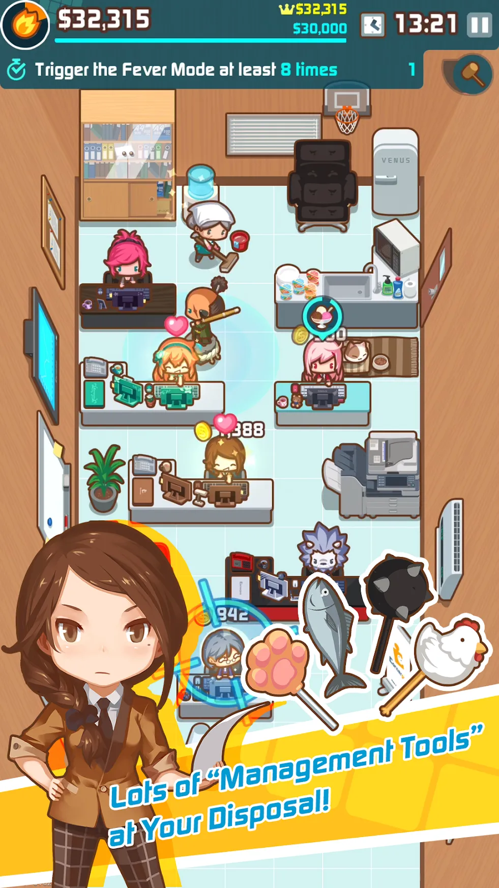 OH! My Office - Boss Sim Game [мод: много денег] Screenshot 2