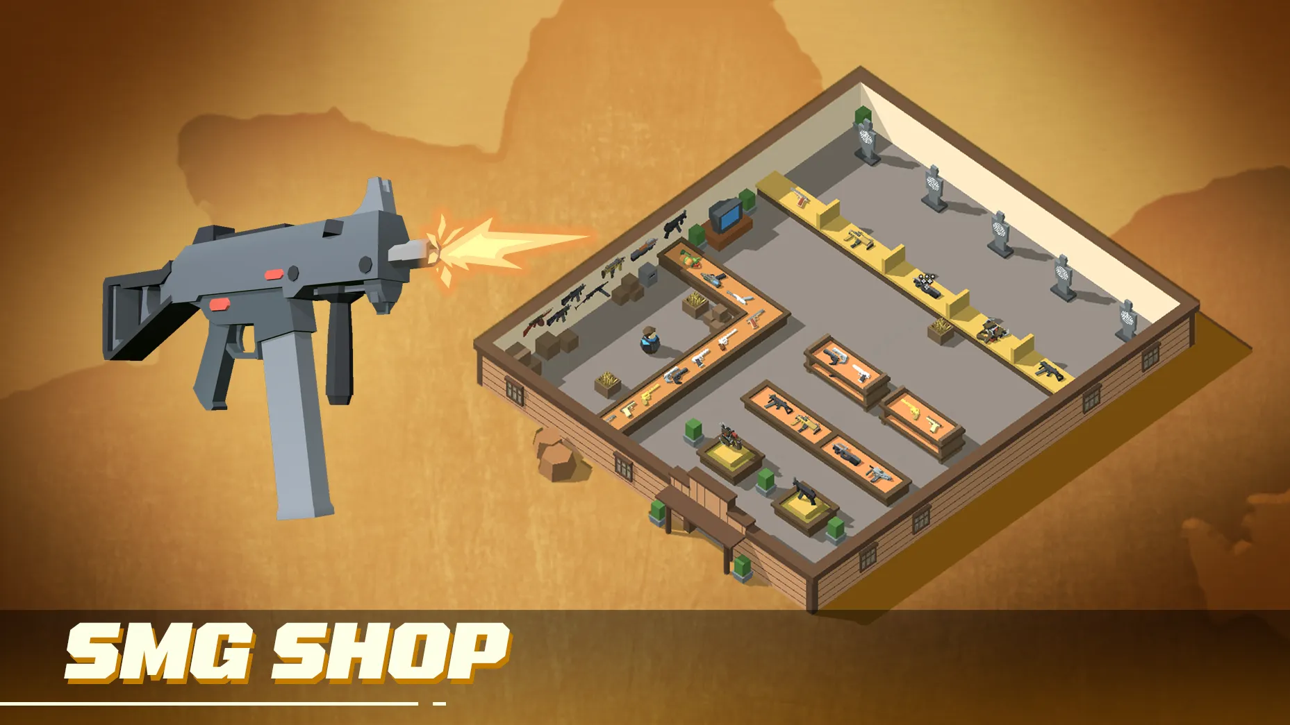 Idle Gun Shop Tycoon [мод: много денег] Screenshot 1