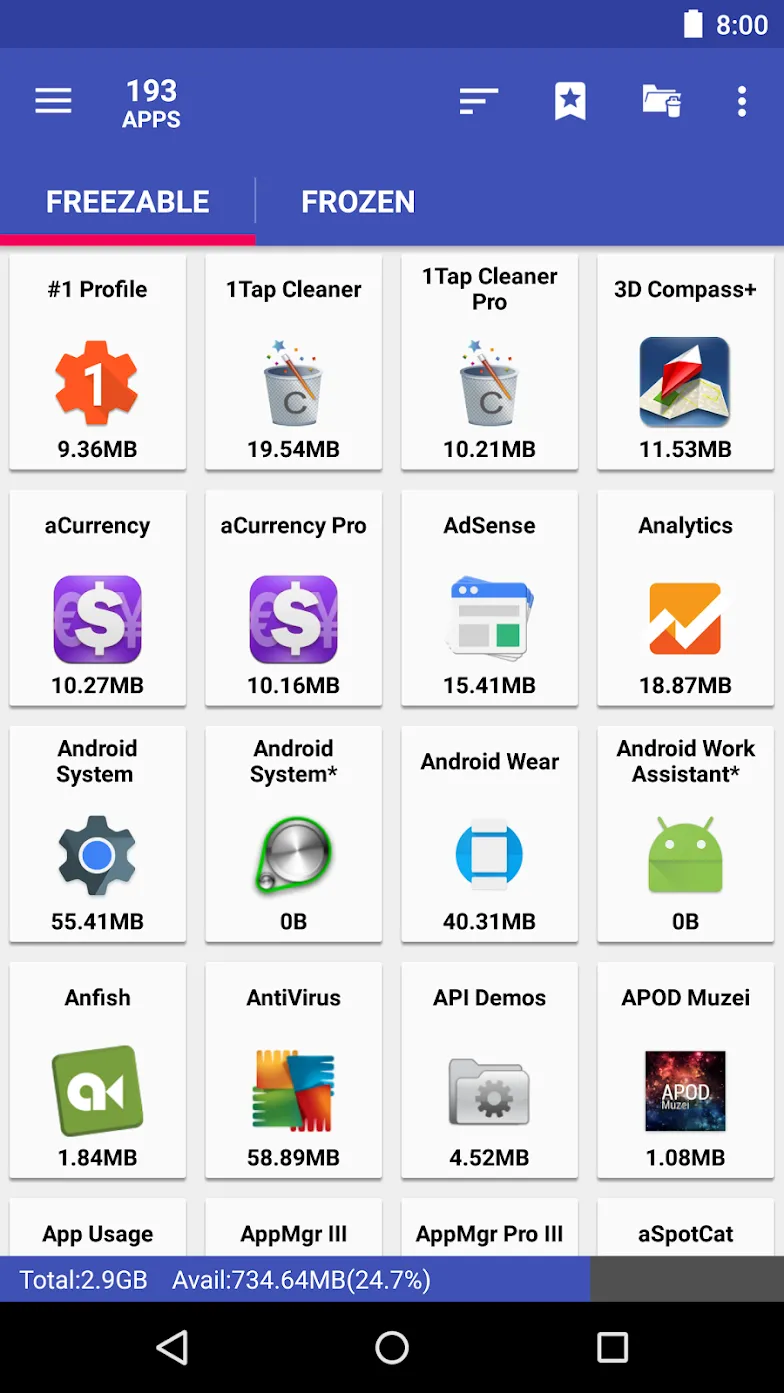 AppMgr Pro III (App 2 SD) [мод: полная версия] Screenshot 3