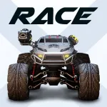 Скачать RACE: Ракеты Арена Машины Экшн Мод (Много денег) на Андроид