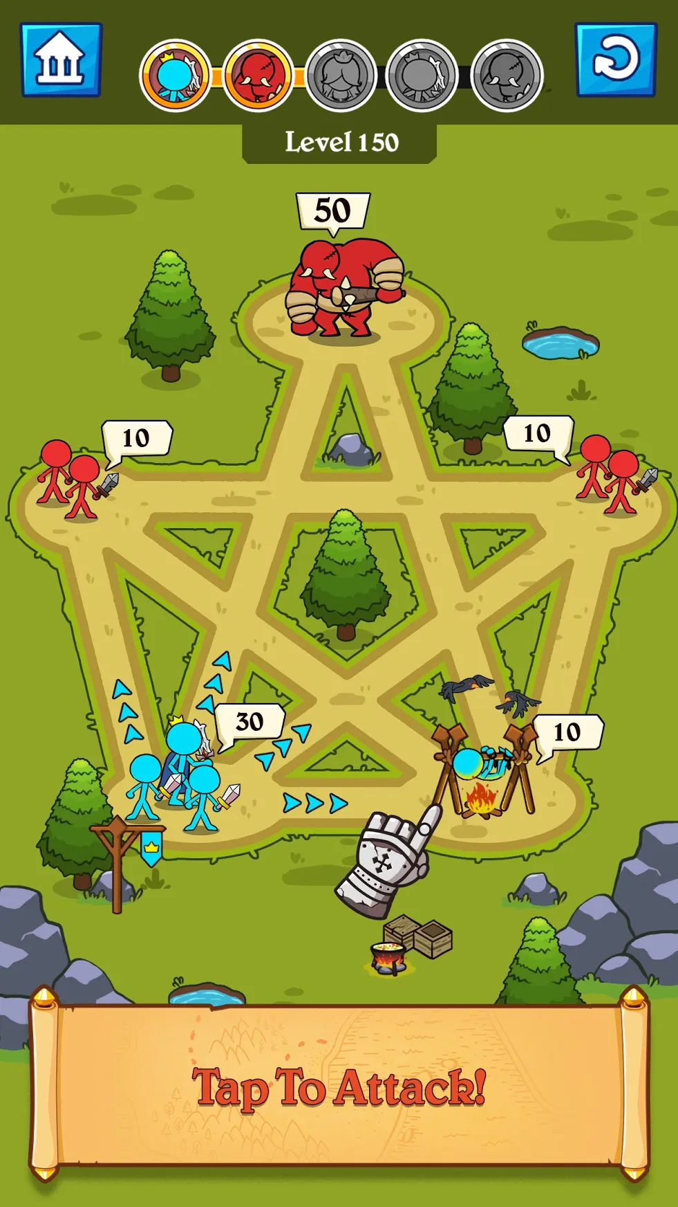 Stick Clash [мод: меню] Screenshot 1