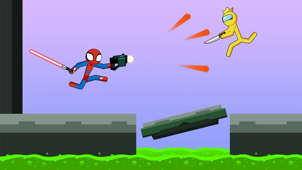 Spider Stickman Fight 2 [мод: много денег] Screenshot 1