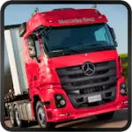 Скачать Mercedes Truck Simulator Lux [мод: много денег] на Андроид