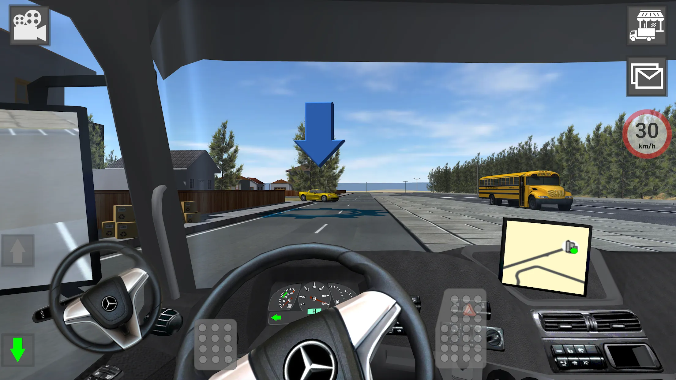 Mercedes Truck Simulator Lux [мод: много денег] Screenshot 2