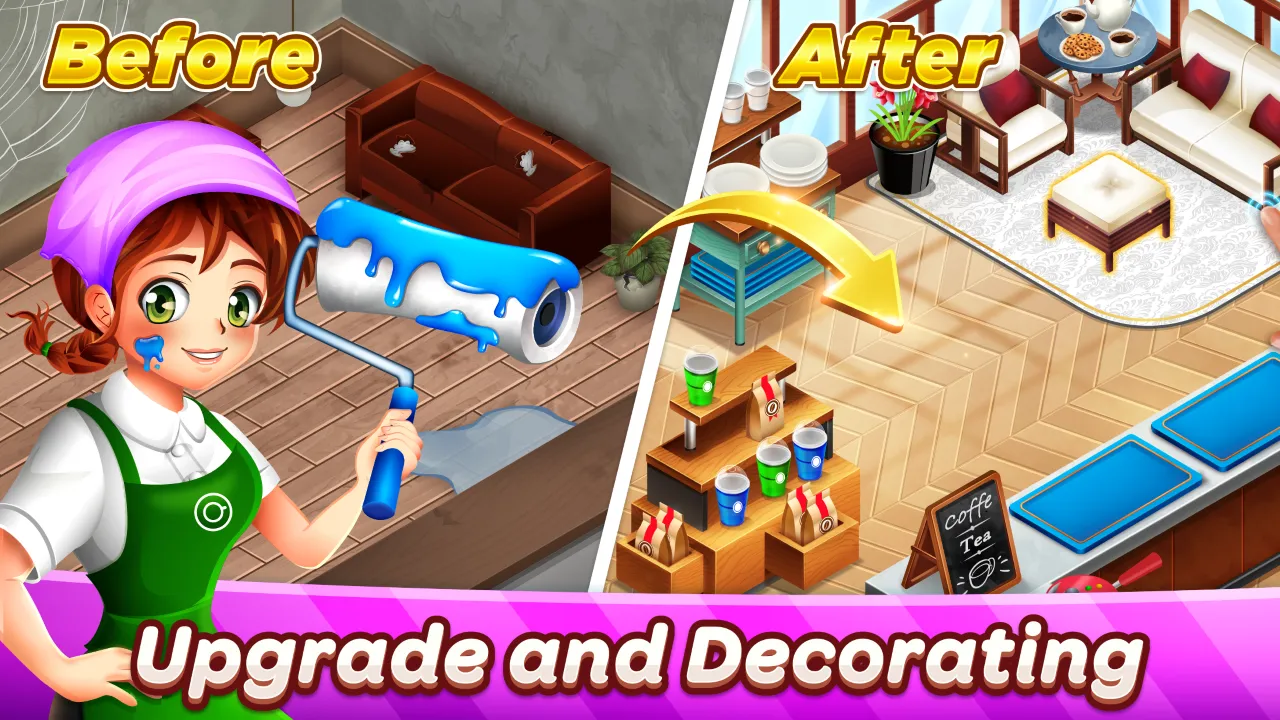 Кафе Паника: Ресторан и кафе v11.0.0 APK Мод (Много денег) Screenshot 4 Кафе Паника: Ресторан и кафе v11.0.0 APK Мод (Много денег) Screenshot 4