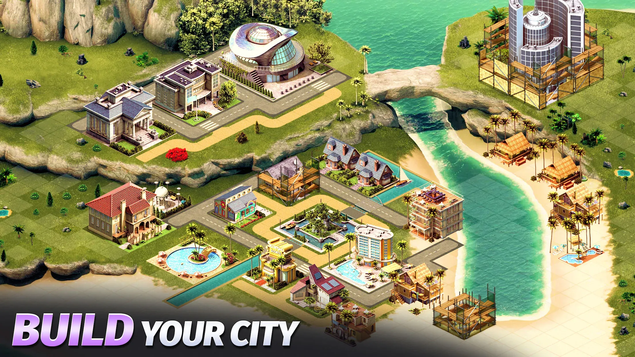 City Island 4: построить деревню v3.5.2 APK Мод (Много денег) Screenshot 1