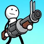 Скачать One Gun: Stickman Мод (Много денег) на Андроид