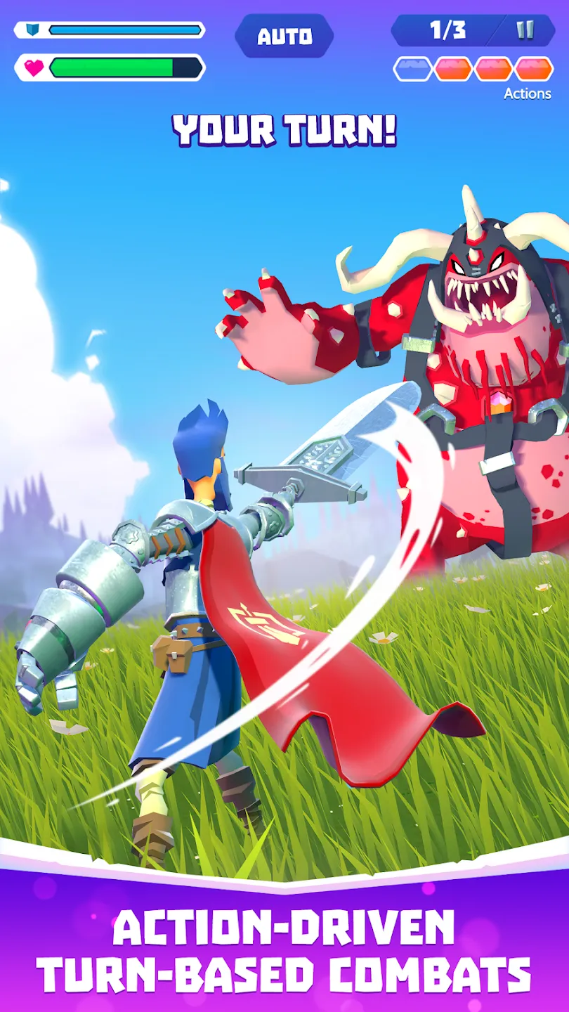 Knighthood v2.5.1 APK Мод (Меню, Всегда твой ход) Screenshot 1