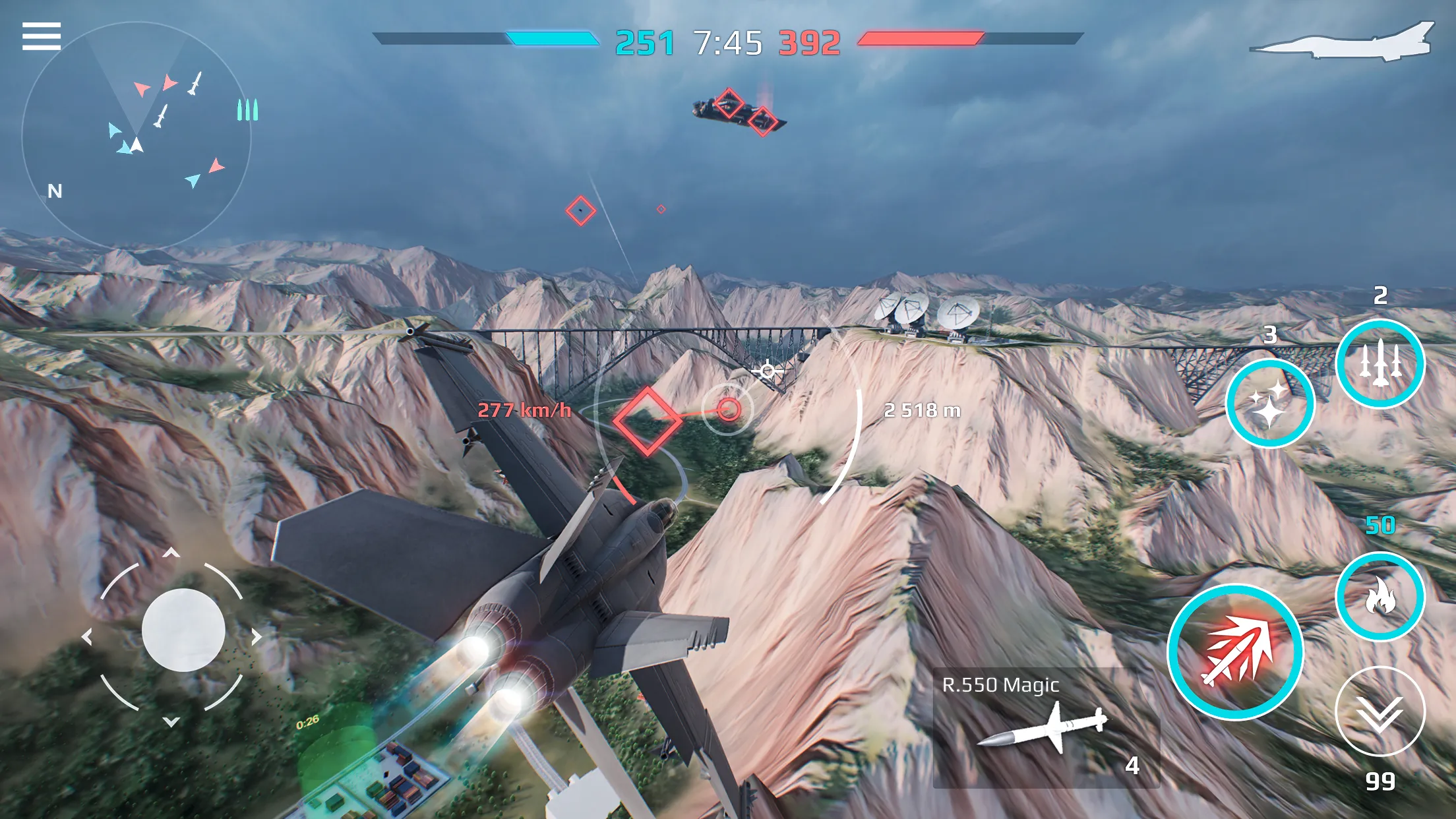 Sky Combat: онлайн ПВП бои на самолётах 5х5 [мод: бесконечные ракеты] Screenshot 2