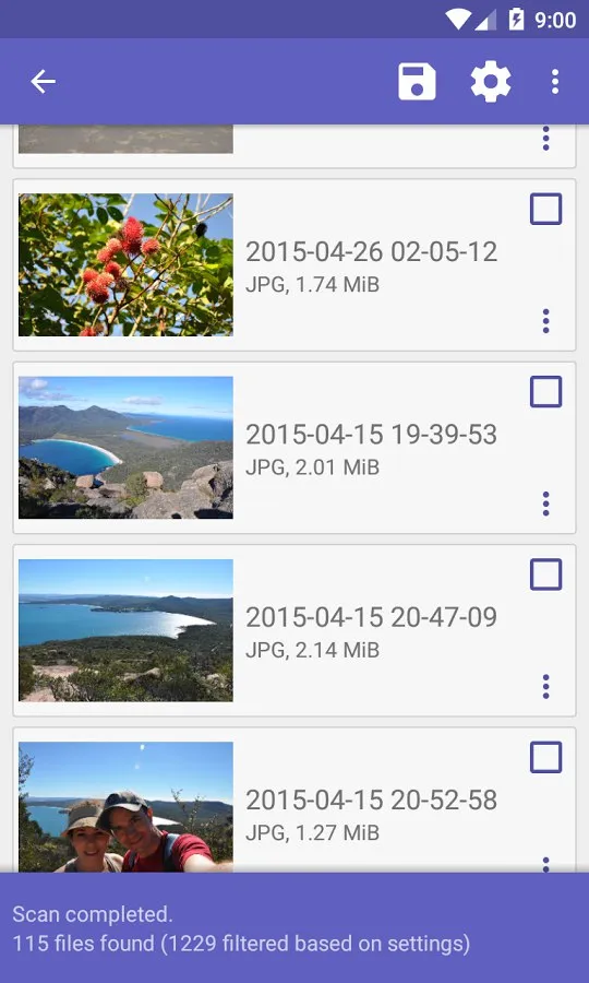 DiskDigger photo recovery Screenshot 1