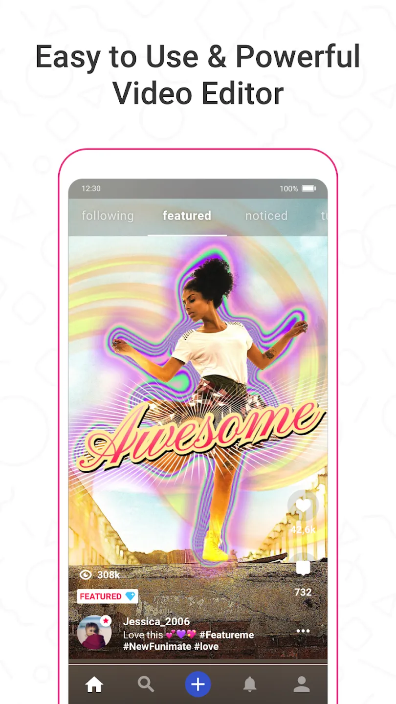 Funimate редактор видео v14.0.9 APK Мод (Всё открыто, Pro разблокирован) Screenshot 1