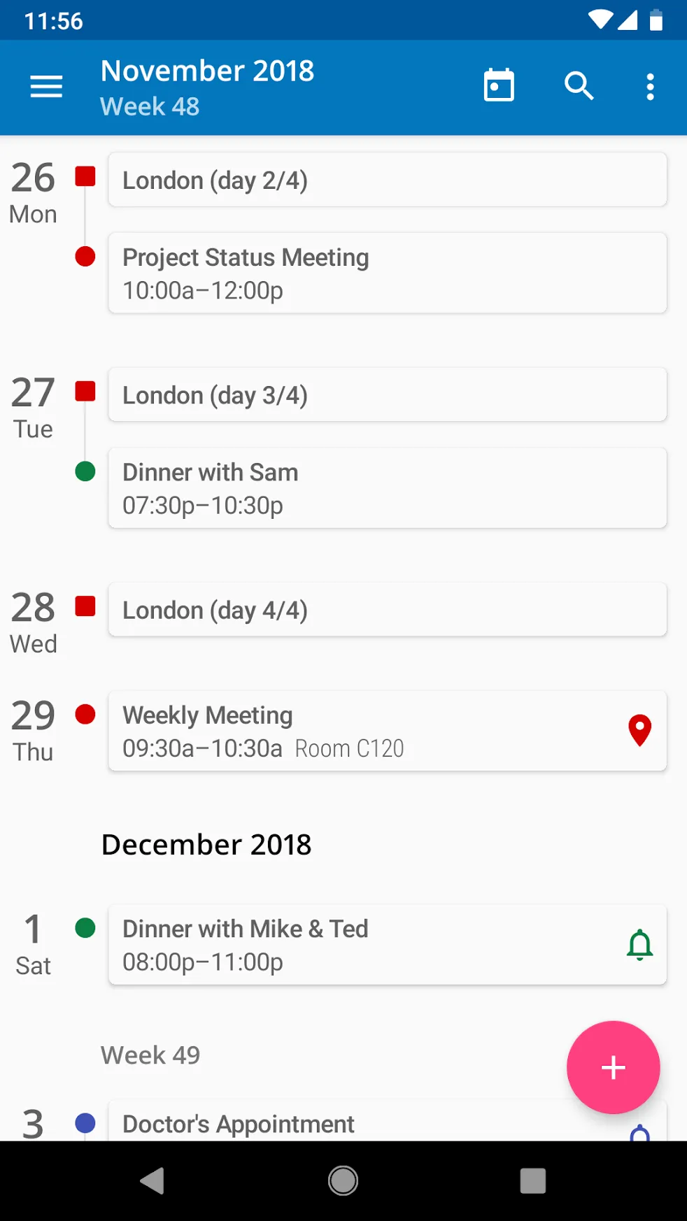 aCalendar+ Calendar & Tasks Paid [мод: полная версия] Screenshot 1