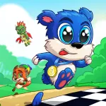 Скачать Fun Run 3 - гонки мультиплеер [мод: меню] на Андроид