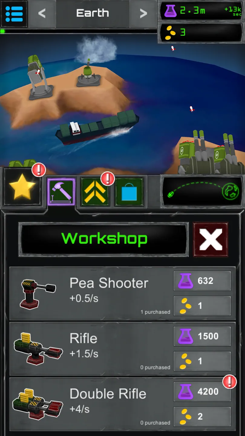 Turret Fusion Idle Clicker v1.8.1 APK Мод (Много денег) Screenshot 2 Turret Fusion Idle Clicker v1.8.1 APK Мод (Много денег) Screenshot 2