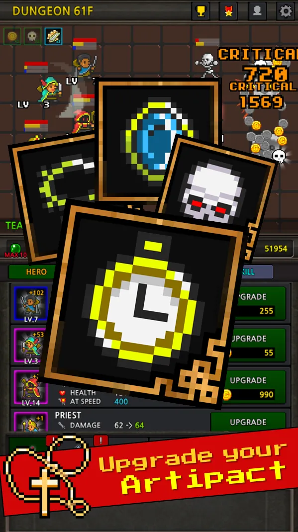 Поднятие вечеринки VIP v6.3.3 APK Мод (Меню, Множитель урона, Бесплатные покупки) Screenshot 3