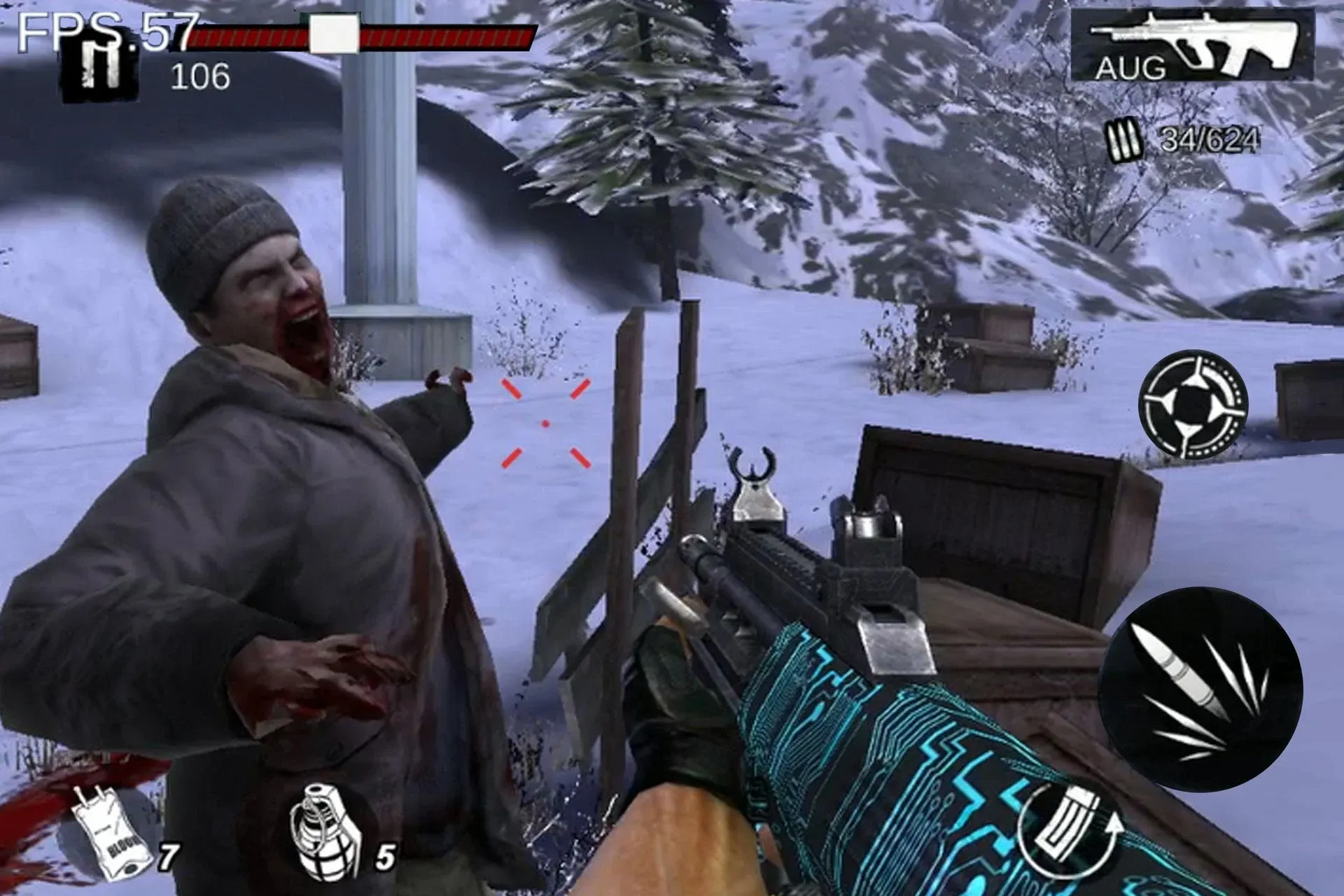 Zombie Frontier 4 v1.10.15 APK Мод (Меню, Один удар, Режим бога) Screenshot 5
