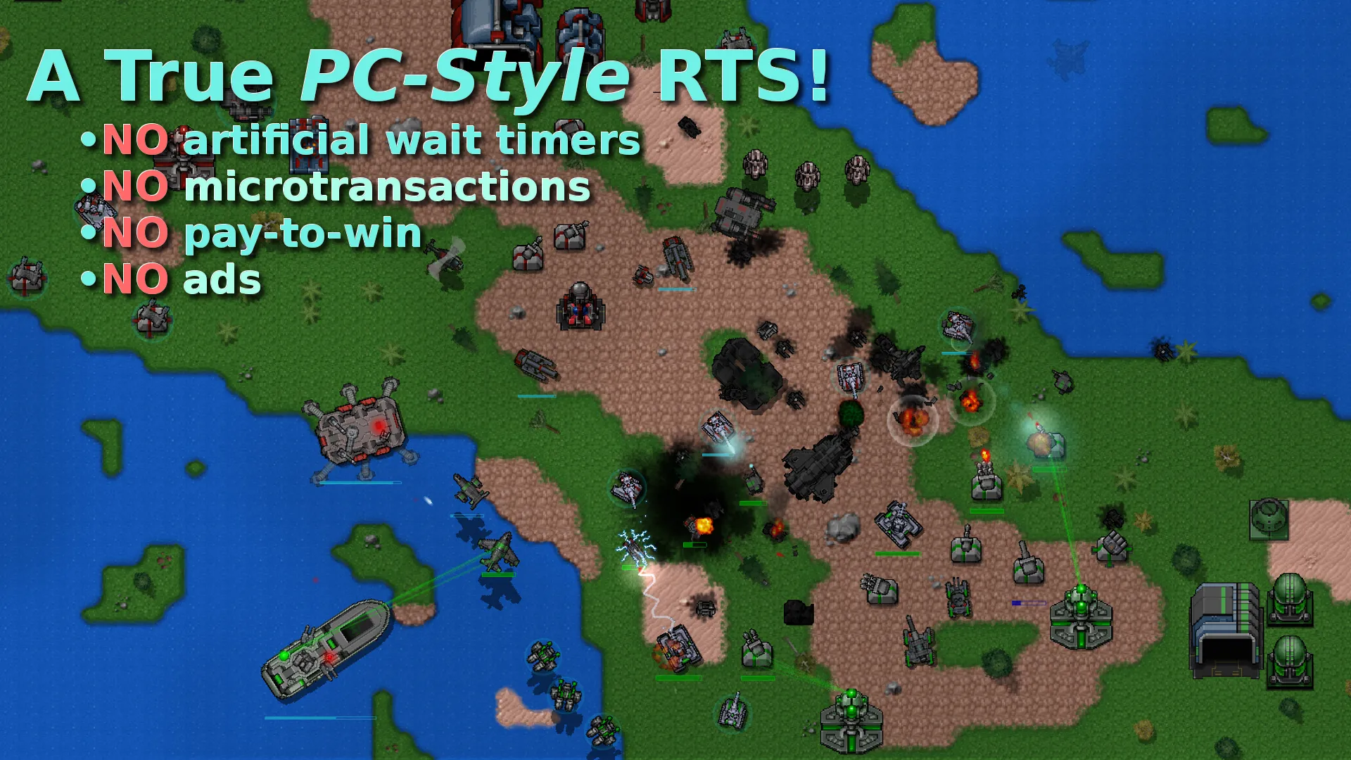 Rusted Warfare - RTS Strategy [мод: полная версия] Screenshot 1
