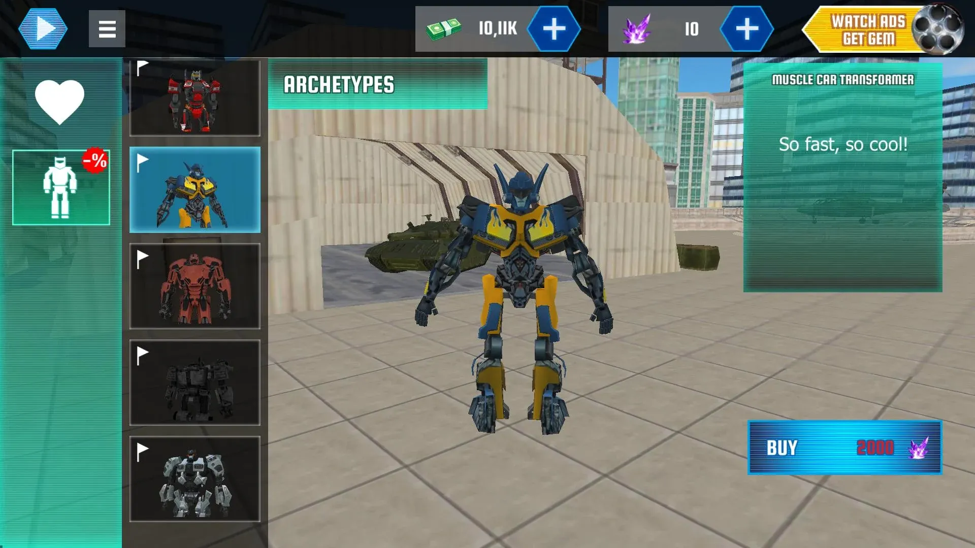 Robot Shark v3.5.6 APK Мод (Много денег) Screenshot 2