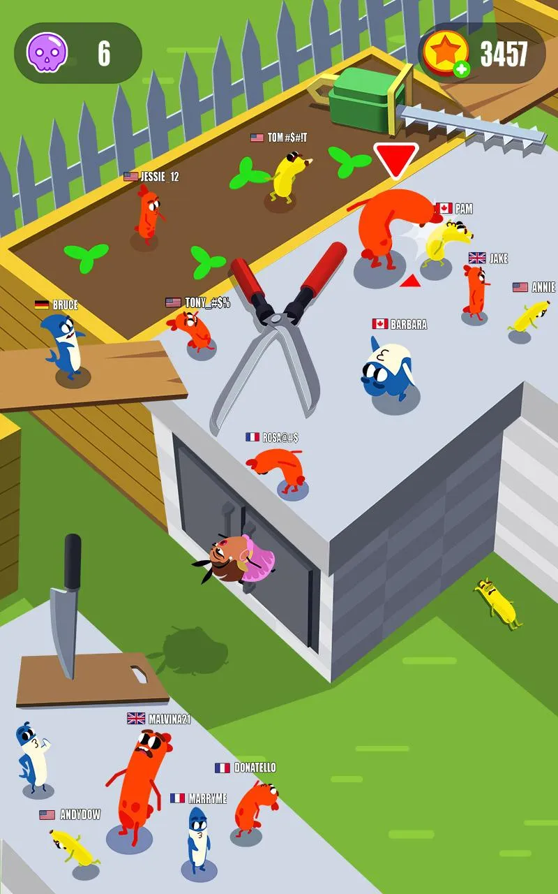 Sausage Wars.io [мод: всё открыто] Screenshot 4