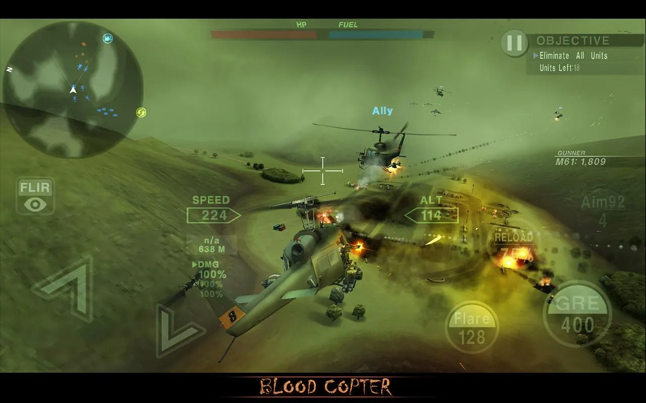 BLOOD COPTER [мод: много денег] Screenshot 1