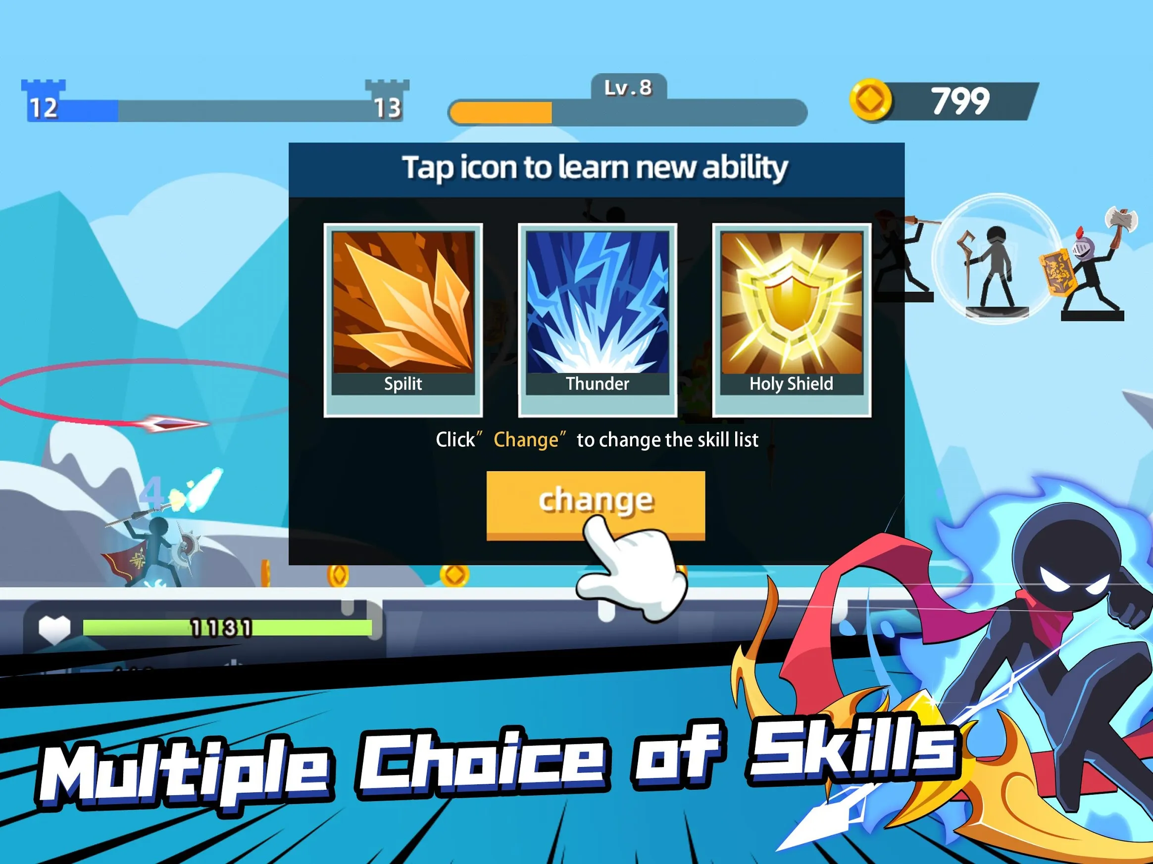 Stickman Master: Archer Legends [мод: много денег] Screenshot 3
