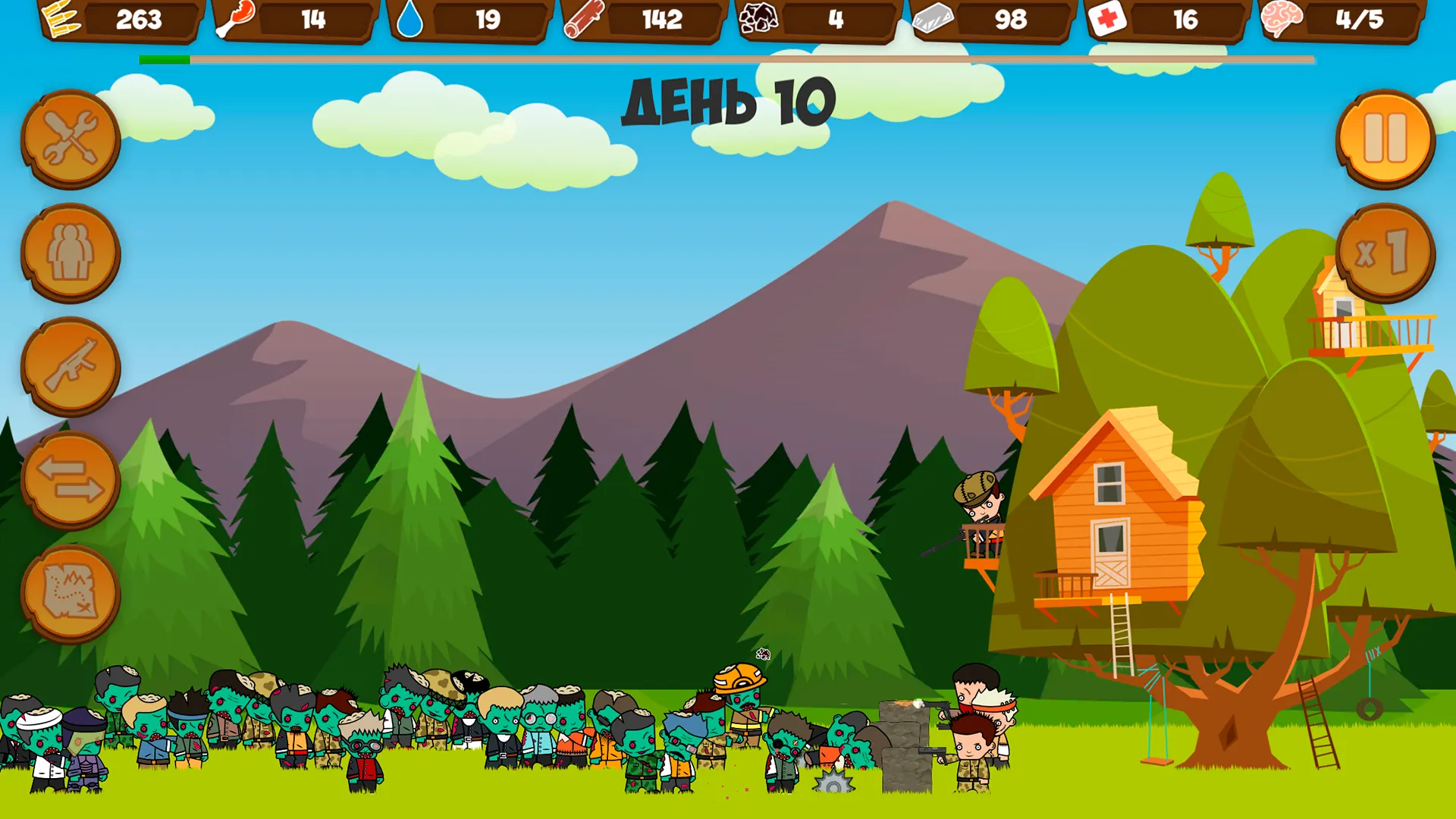 Zombie Forest HD: Survival [мод: высокий уровень + бесплатные покупки] Screenshot 5
