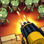 Скачать Zombie War Idle Defense Мод (Меню, Много денег) на Андроид