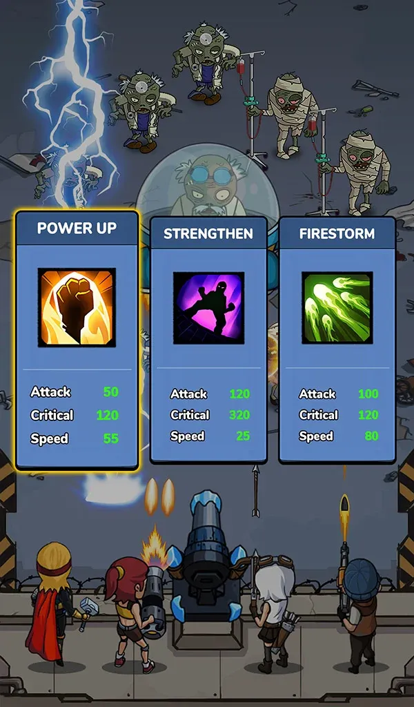 Zombie War Idle Defense v359 APK Мод (Меню, Много денег) Screenshot 4 Zombie War Idle Defense v359 APK Мод (Меню, Много денег) Screenshot 4