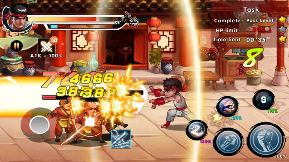Street Combat Fighting – Kung Fu Attack 4 [мод: много денег] Screenshot 1