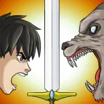 Скачать Monster Hunter Clicker : RPG Idle game [мод: много денег] на Андроид