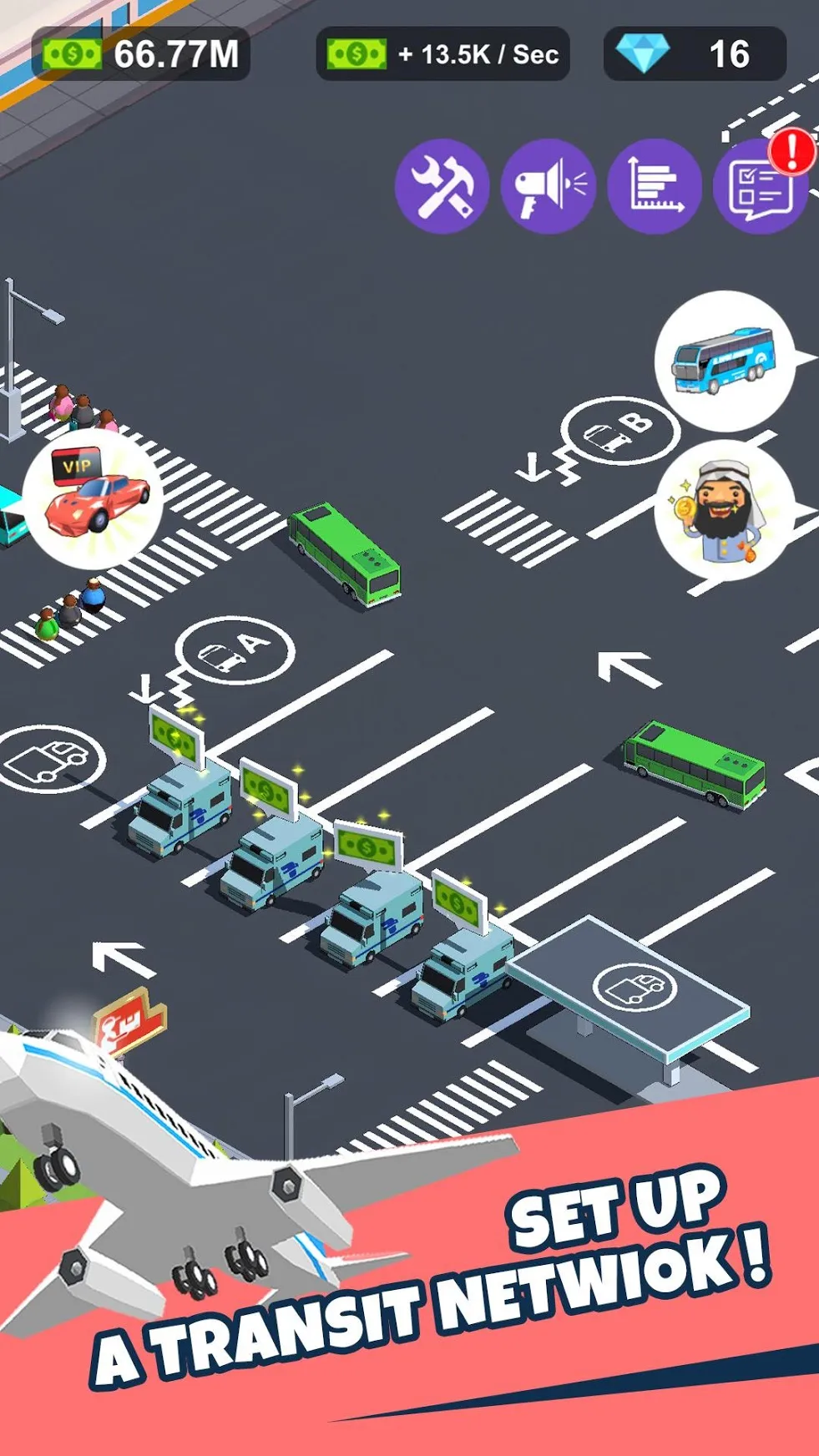 Traffic Empire Tycoon [мод: много денег] Screenshot 3