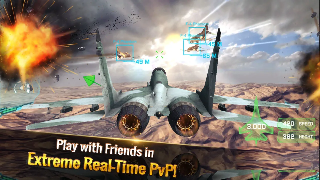 Ace Fighter: Modern Air Combat v2.747 APK Мод (Много денег) Screenshot 1