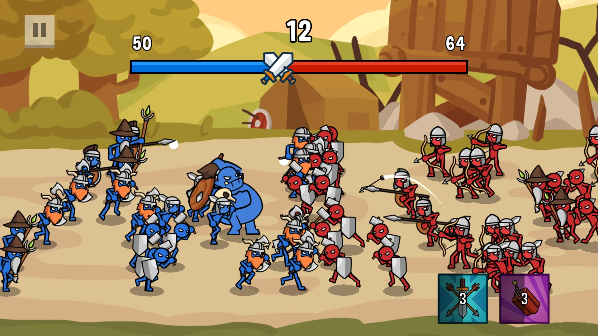 Stick Battle: War of Legions [мод: много денег] Screenshot 1