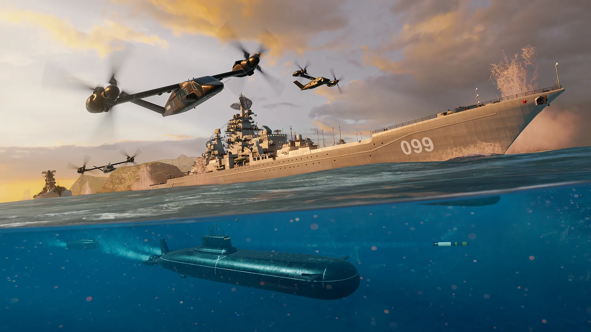 MODERN WARSHIPS v0.104.2.120516316 APK Мод (Меню, Множитель урона и защиты, Боеприпасы) Screenshot 4
