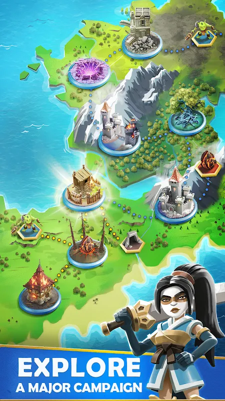 Darkfire Heroes v1.28.2 APK Мод (Меню, Режим бога, Много маны) Screenshot 4