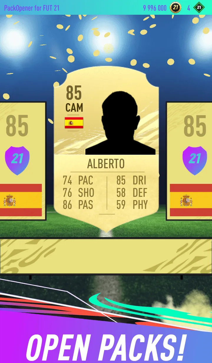 Pack Opener for FUT 21 [мод: много денег] Screenshot 1