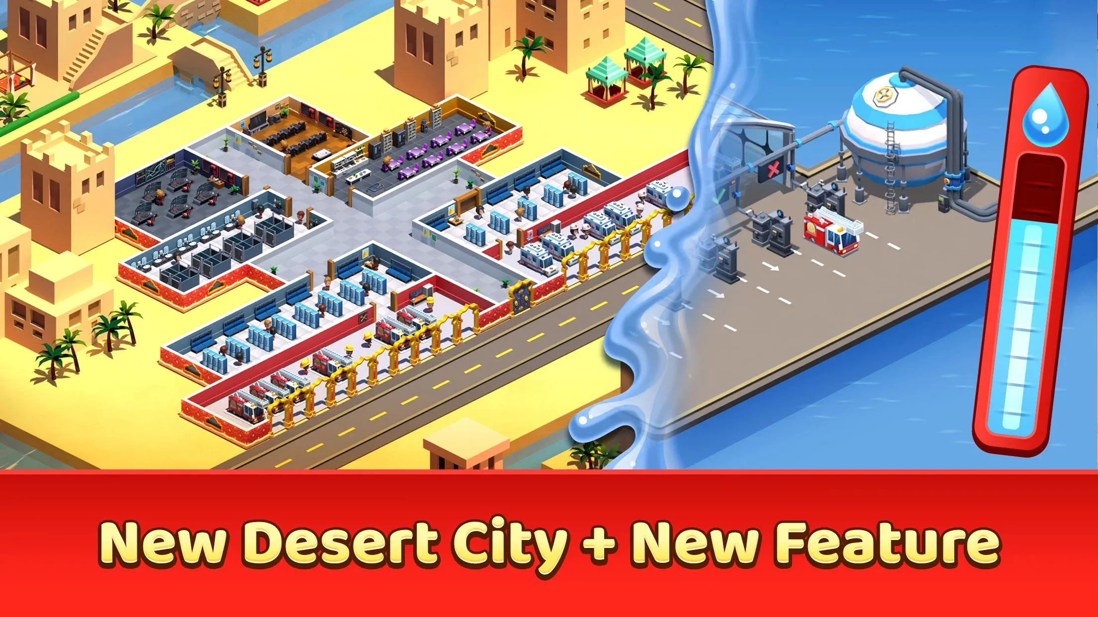 Idle Firefighter Tycoon v1.66.0 APK Мод (Много денег) Screenshot 1