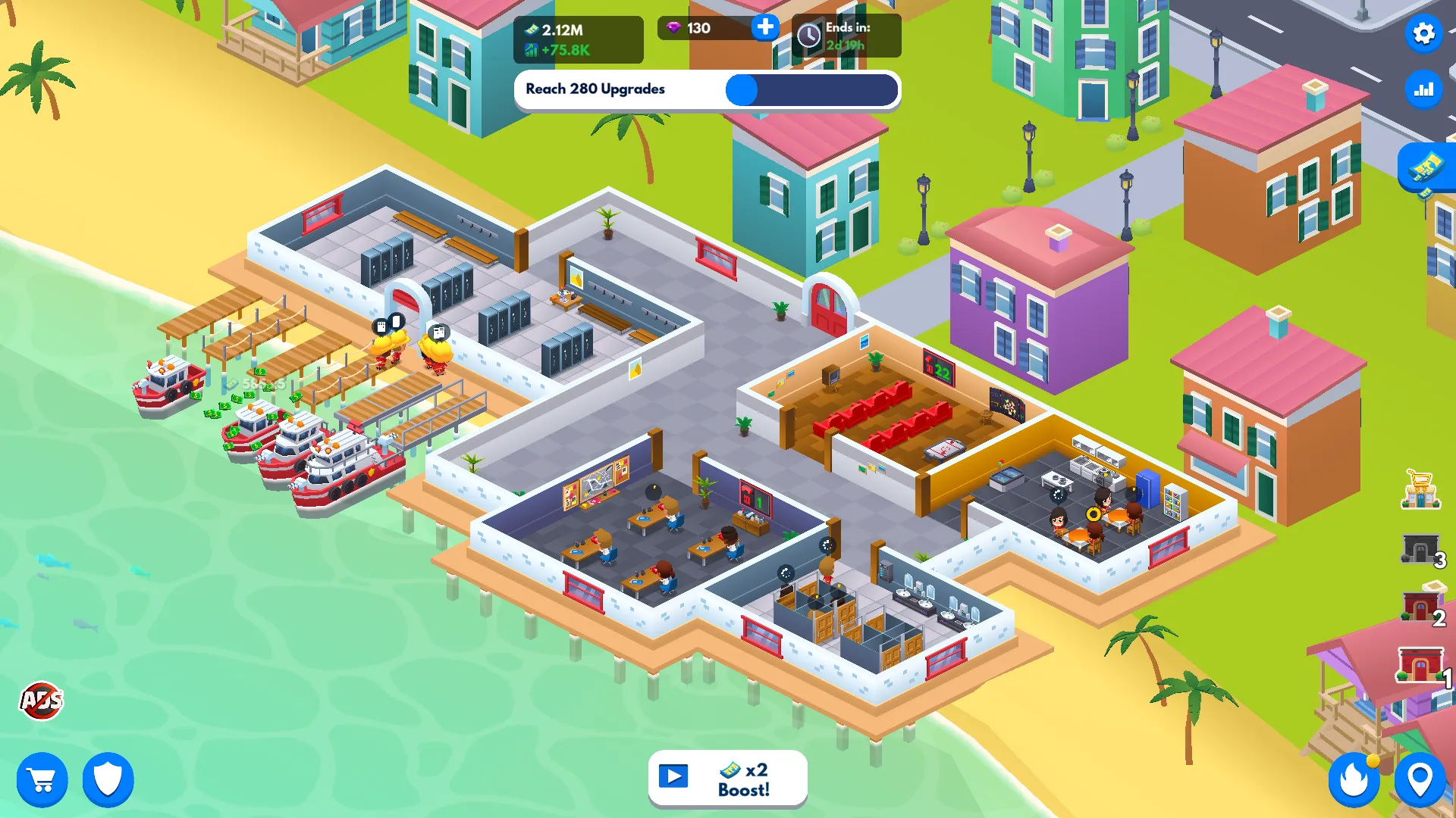 Idle Firefighter Tycoon v1.66.0 APK Мод (Много денег) Screenshot 5